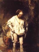 A Woman Bathing in a Stream Rembrandt
